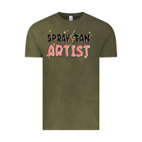 Vintage Olive spray tan artist Vintage Tee - MaliasSmallBusiness