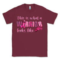 Burgundy This Is What a Warrior Looks Like Classic Tee - texasbilliewilder