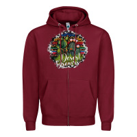Burgundy desert derams Zipper Hoodie - SublimationCraftShop