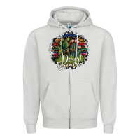 Dove Grey desert derams Zipper Hoodie - SublimationCraftShop