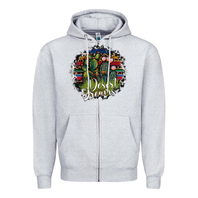 Desert Derams Zipper Hoodie by SublimationCraftShop | Teevron