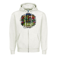 Oatmeal Heather desert derams Zipper Hoodie - SublimationCraftShop