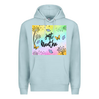 Blue Mist just breathe Premium Hoodie - MaliasSmallBusiness