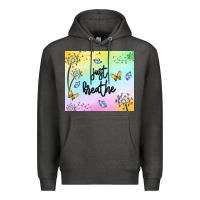 Charcoal Heather just breathe Premium Hoodie - MaliasSmallBusiness