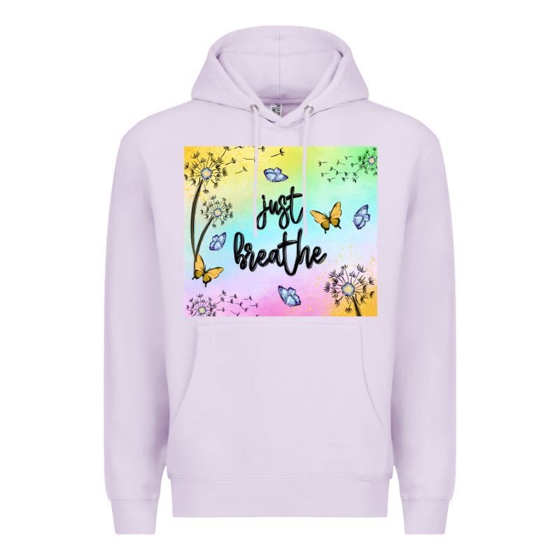 Just Breathe Premium Hoodie by MaliasSmallBusiness | Teevron