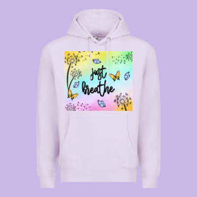 Just Breathe Premium Hoodie Designed By Maliassmallbusiness