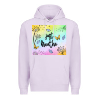 Lilac just breathe Premium Hoodie - MaliasSmallBusiness