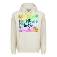 Oatmeal Heather just breathe Premium Hoodie - MaliasSmallBusiness
