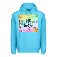 Ocean Blue just breathe Premium Hoodie - MaliasSmallBusiness