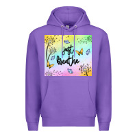 Purple just breathe Premium Hoodie - MaliasSmallBusiness