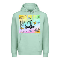 Seafoam just breathe Premium Hoodie - MaliasSmallBusiness