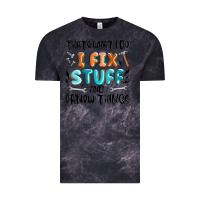 Cloud Black thats what i do i fix stuff and i know things Vintage Tee - MaliasSmallBusiness