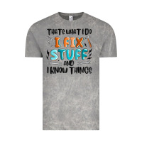 Cloud Rock thats what i do i fix stuff and i know things Vintage Tee - MaliasSmallBusiness