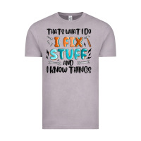 Vintage Zinc thats what i do i fix stuff and i know things Vintage Tee - MaliasSmallBusiness