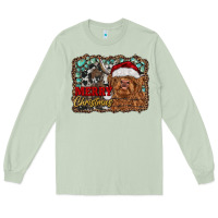 Matcha merry Christmas highland cow Long Sleeve Tee - RanaPortraitStore