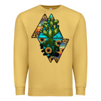Antique Gold cactus1 Premium Sweatshirt - JahusDesignShop