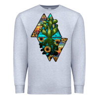 Heather Grey cactus1 Premium Sweatshirt - JahusDesignShop