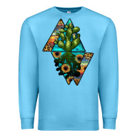 Ocean Blue cactus1 Premium Sweatshirt - JahusDesignShop