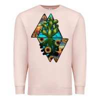 Pale Pink cactus1 Premium Sweatshirt - JahusDesignShop