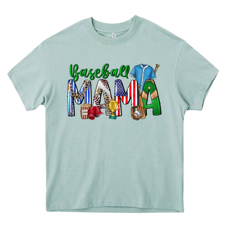 Baseball Mama Heavy Core Tee by CowhideDigitalArt | Teevron
