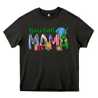 Asphalt baseball mama Heavy Core Tee - CowhideDigitalArt