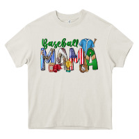 Cream baseball mama Heavy Core Tee - CowhideDigitalArt