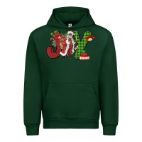 Forest Green Joy Black Santa Urban Hoodie - MaliasSmallBusiness