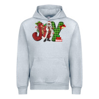Heather Grey Joy Black Santa Urban Hoodie - MaliasSmallBusiness