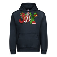 Navy Joy Black Santa Urban Hoodie - MaliasSmallBusiness