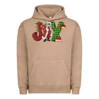 Pigment Burro Joy Black Santa Urban Hoodie - MaliasSmallBusiness