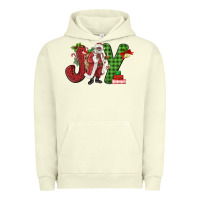 Pigment Pistachio Joy Black Santa Urban Hoodie - MaliasSmallBusiness