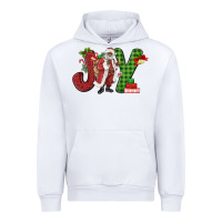 White Joy Black Santa Urban Hoodie - MaliasSmallBusiness