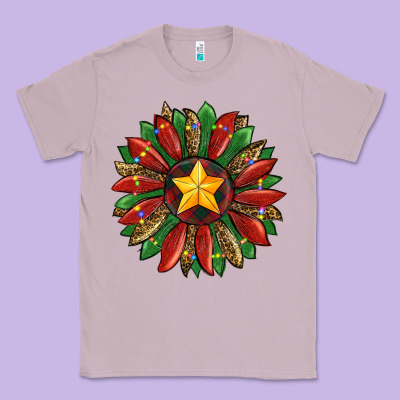 Christmas Sunflower Classic Tee Designed By Ranaportraitstore
