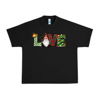 Black Christmas Love Gnome Urban Heavy Tee - RanaPortraitStore