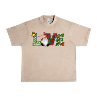 French Oak Christmas Love Gnome Urban Heavy Tee - RanaPortraitStore
