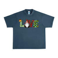 Midnight Navy Christmas Love Gnome Urban Heavy Tee - RanaPortraitStore