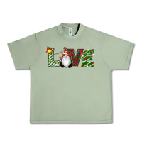 Oil Green Christmas Love Gnome Urban Heavy Tee - RanaPortraitStore