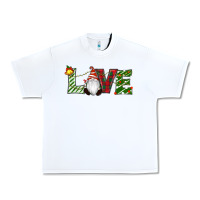White Christmas Love Gnome Urban Heavy Tee - RanaPortraitStore