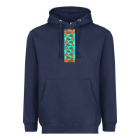 Navy dinosaur brontosaurus pen wrap Heavyweight Hoodie - Artiststas