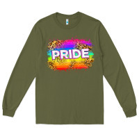 Army Green pride flag Long Sleeve Tee - Zillion Design Studio