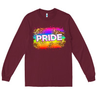 Burgundy pride flag Long Sleeve Tee - Zillion Design Studio