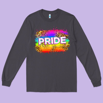 Pride Flag Long Sleeve Tee Designed By Zillion Design Studio