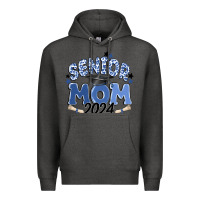 Charcoal Heather senior mom 2024 Premium Hoodie - MaliasSmallBusiness