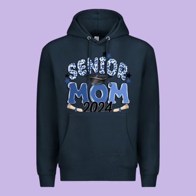 Senior Mom 2024 Premium Hoodie Designed By Maliassmallbusiness