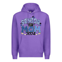Purple senior mom 2024 Premium Hoodie - MaliasSmallBusiness