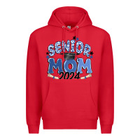 Red senior mom 2024 Premium Hoodie - MaliasSmallBusiness