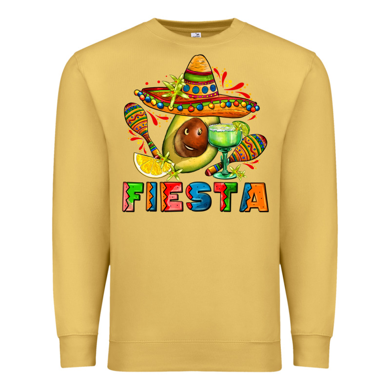 Fıesta With Avocado And Sombrero Premium Sweatshirt by AdoDesignShop | Teevron