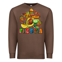 Chestnut fıesta with avocado and sombrero Premium Sweatshirt - AdoDesignShop
