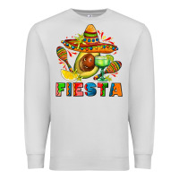 Dove Grey fıesta with avocado and sombrero Premium Sweatshirt - AdoDesignShop