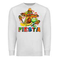 Oatmeal Heather fıesta with avocado and sombrero Premium Sweatshirt - AdoDesignShop